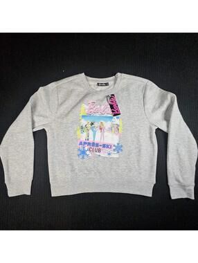 ✨🎀 Barbie Après-Ski Club Graphic Sweatshirt Gray XL NWT 🎀✨
